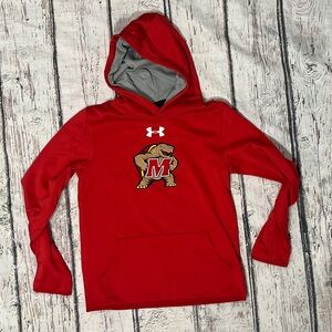Maryland Terrapins NCAA Collegiate Under Armour Hoodie Boys Kids Sweatshirt